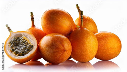 Granadilla fruit on white background photo