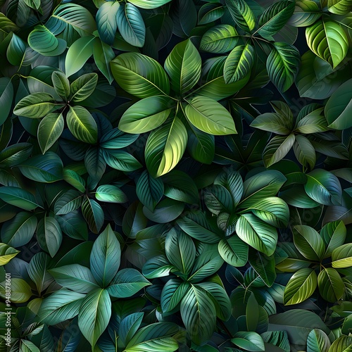 green leaves background