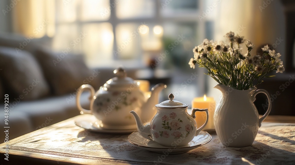 Tea Time by the Window Tea Time by the Window