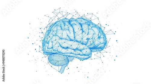 Abstract Brain Illustration