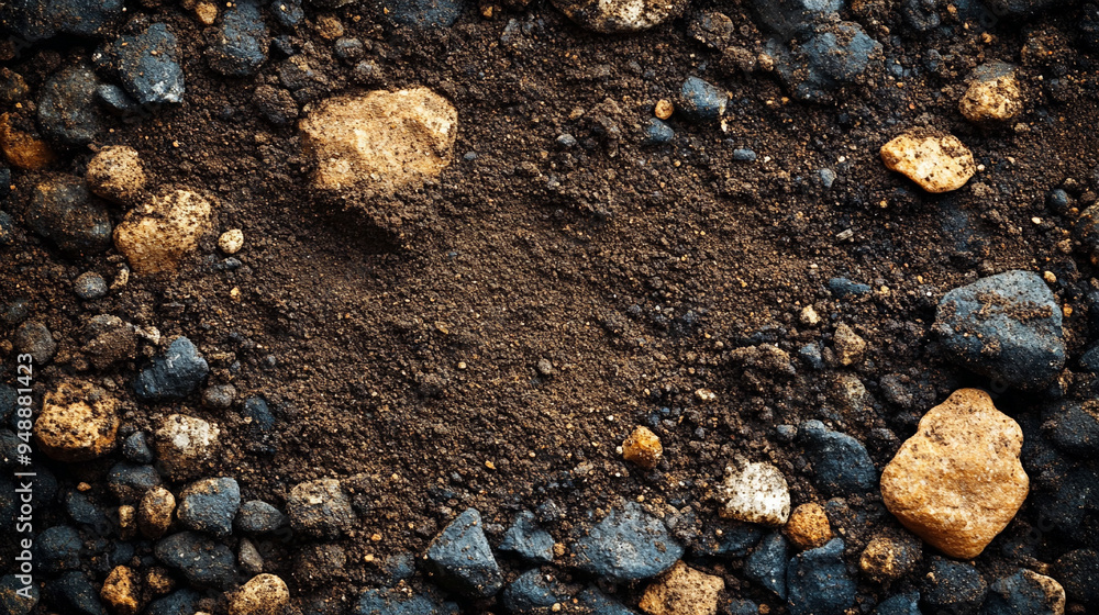 soil and dirt surface, showcasing intricate patterns and rich, earthy tones. This natural background highlights the organic beauty of the ground, symbolizing growth and life's foundation soil and dirt surface, showcasing intricate patterns and rich, earthy tones. This natural background highlights the organic beauty of the ground, symbolizing growth and life's foundation