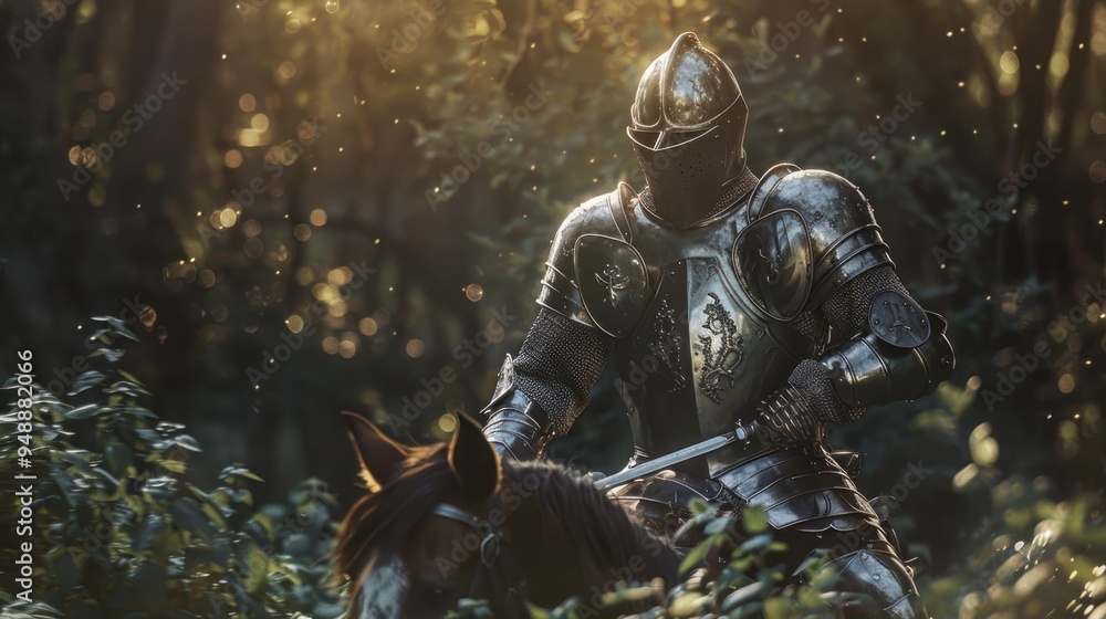 Fototapeta premium A Knight in Shining Armor
