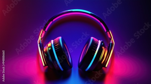 Colorful Silent Disco Headphones photo