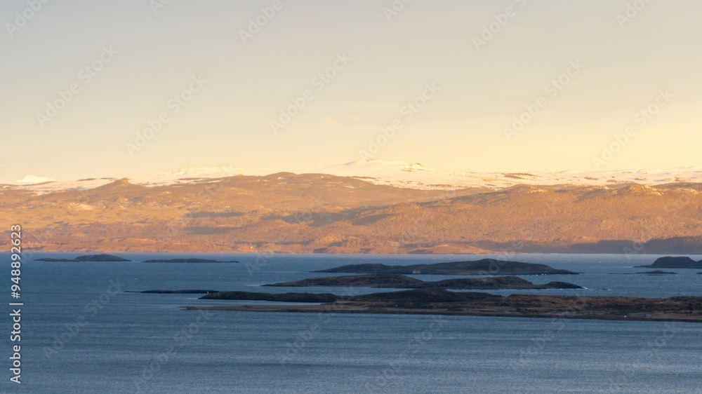 Fototapeta premium beagle channel ushuaia end of the world argentina