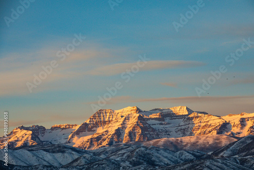 Sunset over Mount Timpanogas