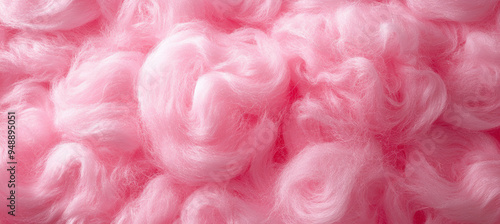 Pink Cotton Candy Seamless Background