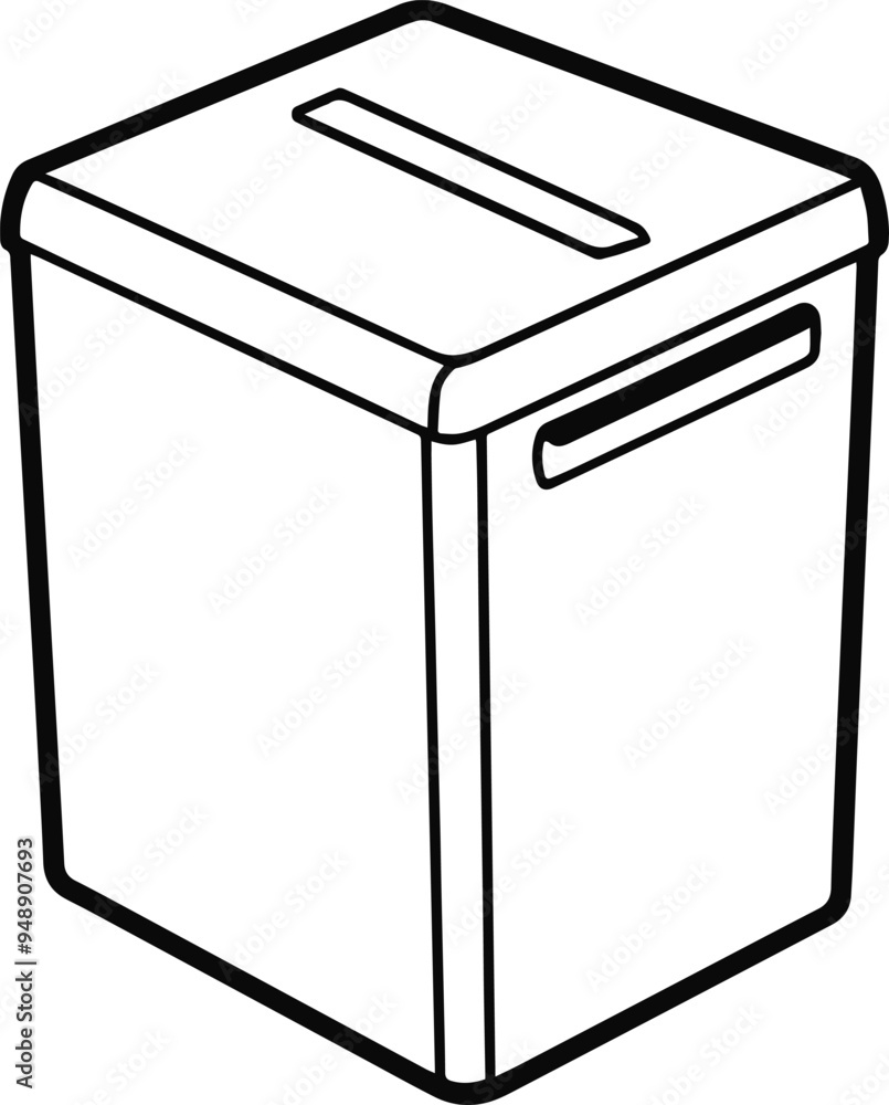 refrigerator line art silhouette vector illustration refrigerator line art silhouette vector illustration