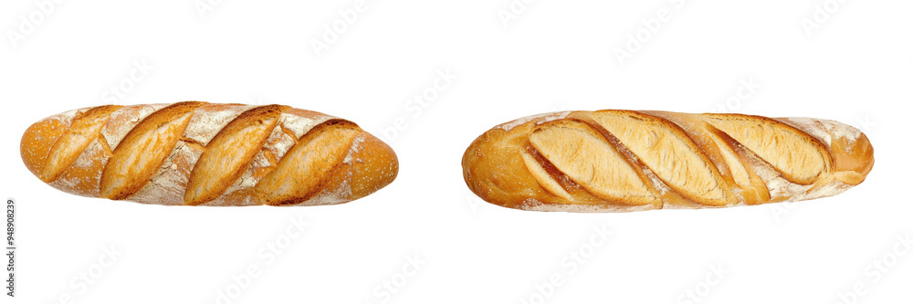 Freshly baked artisan bread loaves with golden crust and decorative slashes Freshly baked artisan bread loaves with golden crust and decorative slashes