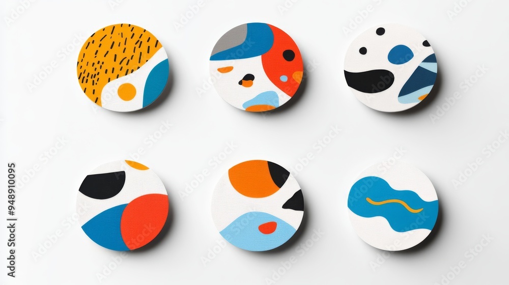 Colorful abstract circles on white background. Colorful abstract circles on white background.