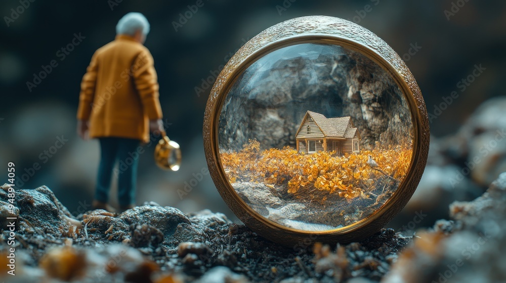 custom made wallpaper toronto digitalA Tiny House in a Crystal Ball