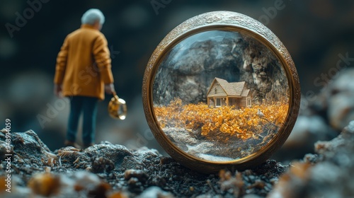 Wallpaper Mural A Tiny House in a Crystal Ball Torontodigital.ca