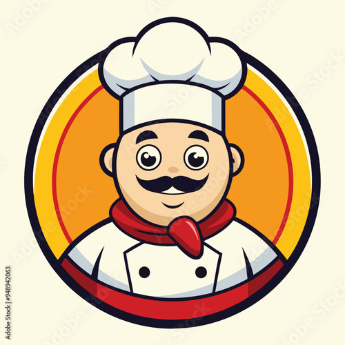 Chef Mascot cartoon mascot logo design