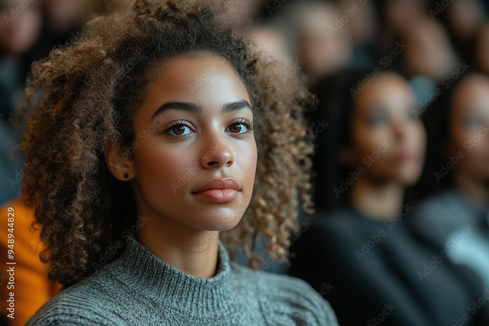 Democratic Assembly: People gathered in a public space for a town hall meeting. Democratic Assembly: People gathered in a public space for a town hall meeting.