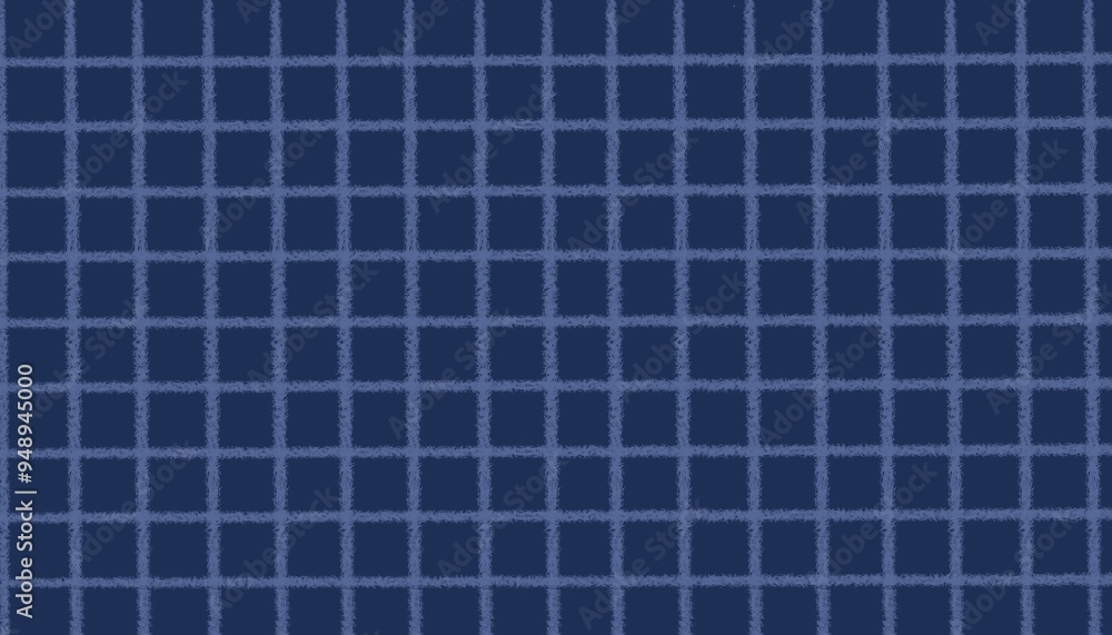 A minimalist, abstract pattern of a blue grid on a navy backdrop. The soft, textured lines create a calming, contemporary feel. A minimalist, abstract pattern of a blue grid on a navy backdrop. The soft, textured lines create a calming, contemporary feel.