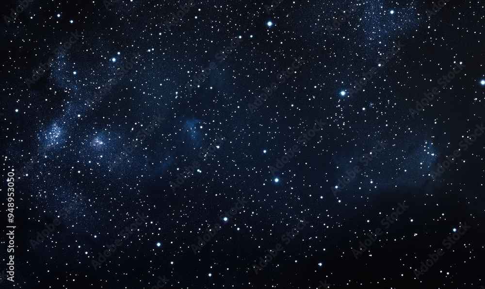 A starry night sky with a long line of stars A starry night sky with a long line of stars