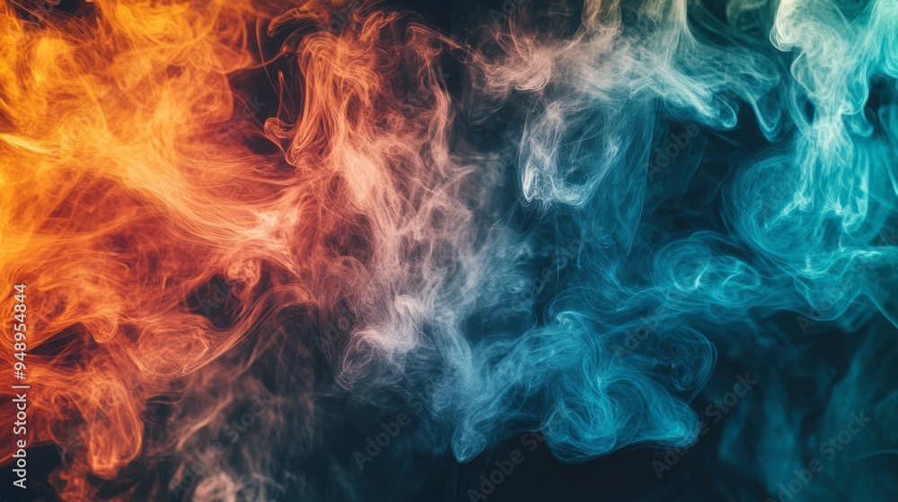 An abstract portrayal of soft, swirling fumes that evoke a sense of fluidity and graceful movement through the air. An abstract portrayal of soft, swirling fumes that evoke a sense of fluidity and graceful movement through the air.