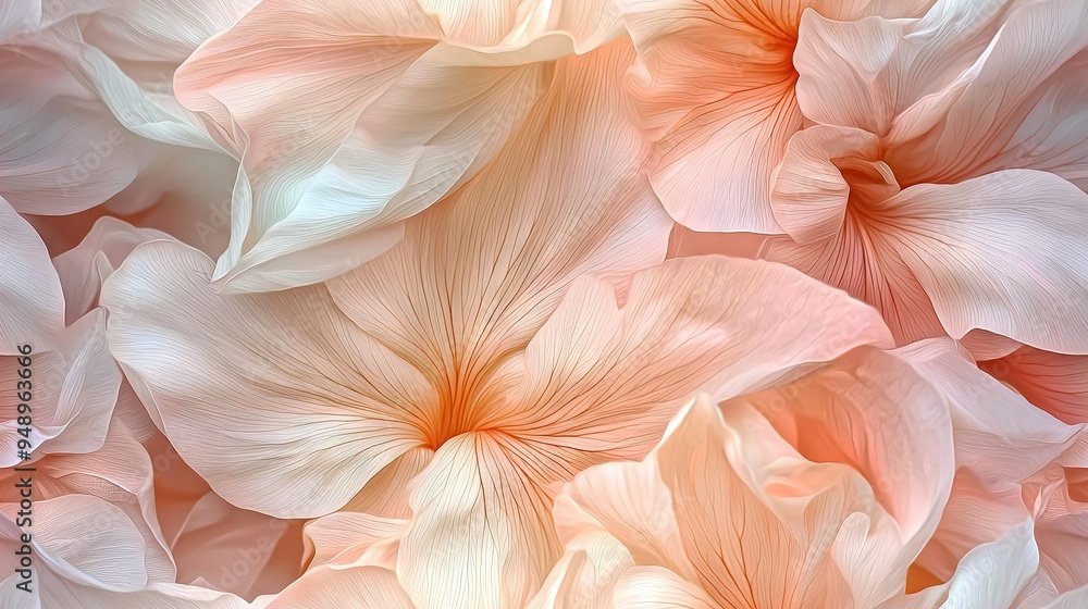 A close-up of several pink and white flowers centered in the image, with the blooms focal point at the picture's center A close-up of several pink and white flowers centered in the image, with the blooms focal point at the picture's center