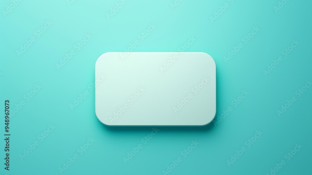 teal business card isolated on teal background teal business card isolated on teal background