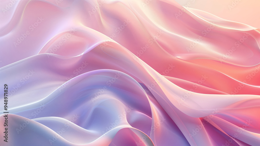 Obraz premium Minimalist colorful wave abstract background