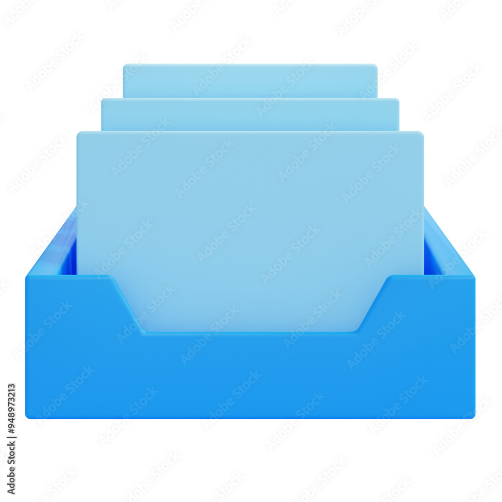PNG 3D Drawer Icon Isolated on A White Background PNG 3D Drawer Icon Isolated on A White Background