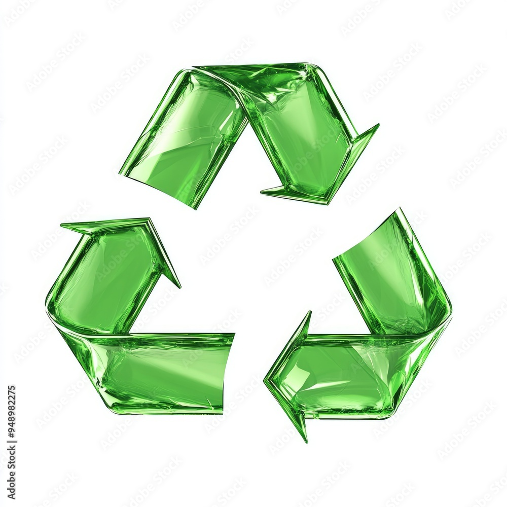 HDPE 2 Recycling Triangle Icon on White Background, Green Reusing Symbol for Plastic Materials HDPE 2 Recycling Triangle Icon on White Background, Green Reusing Symbol for Plastic Materials