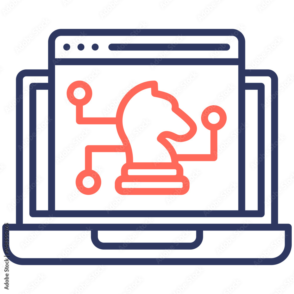 Online Strategy Icon Online Strategy Icon