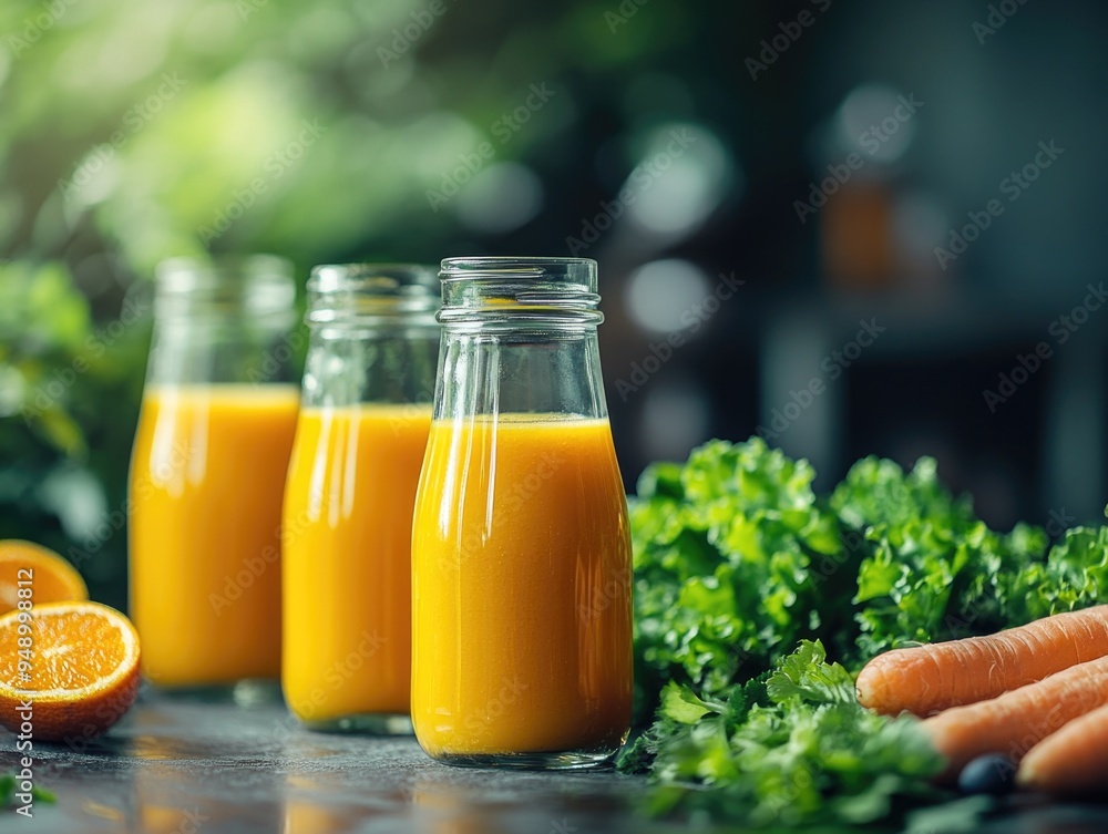 Fresh Orange Juice and Carrots Fresh Orange Juice and Carrots