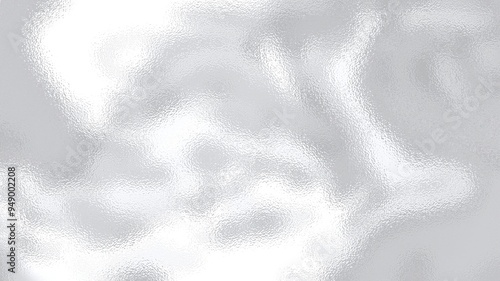 Cuadro en lienzo A metallic silver foil texture background featuring a reflective, smooth surface with subtle creases and ripples