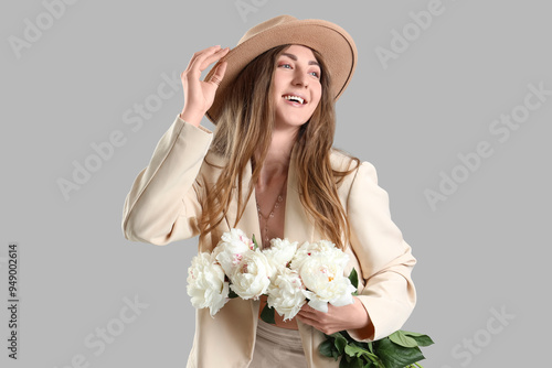 Beautiful young woman with ...