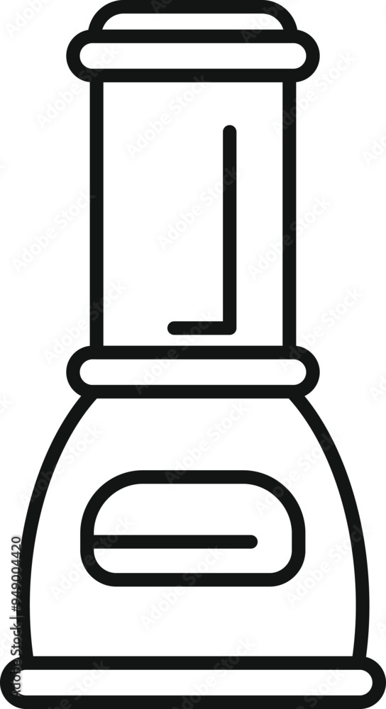 Icon of a blender with a wide base, perfect for representing making smoothies or cooking Icon of a blender with a wide base, perfect for representing making smoothies or cooking