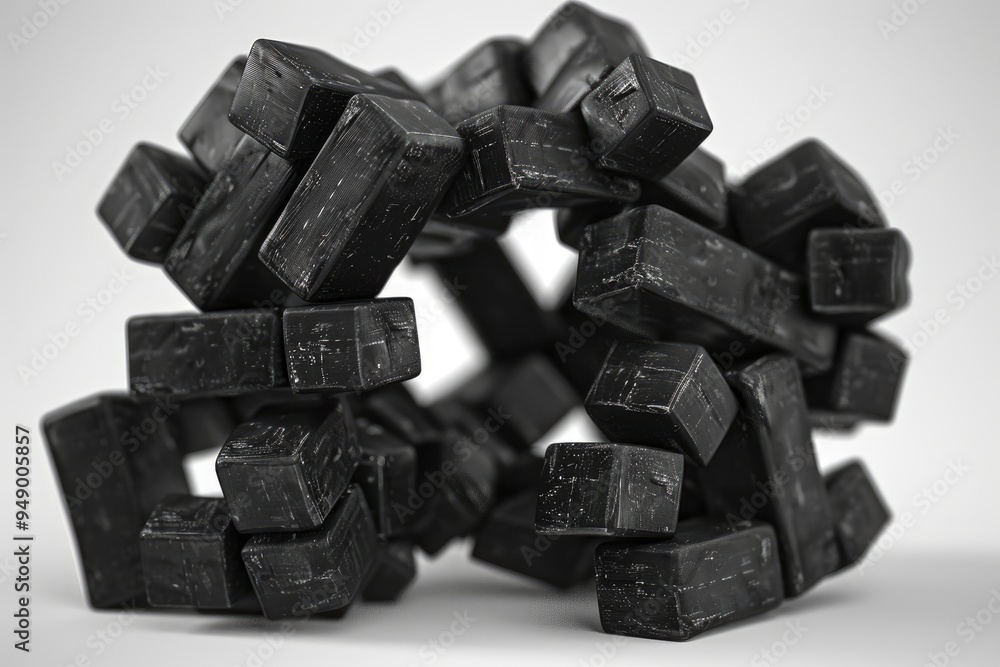 Abstract Black Wooden Structure Abstract Black Wooden Structure