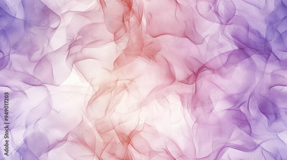 Fototapeta premium Close-up view of purple-red smoke texture on white background with red-blue background