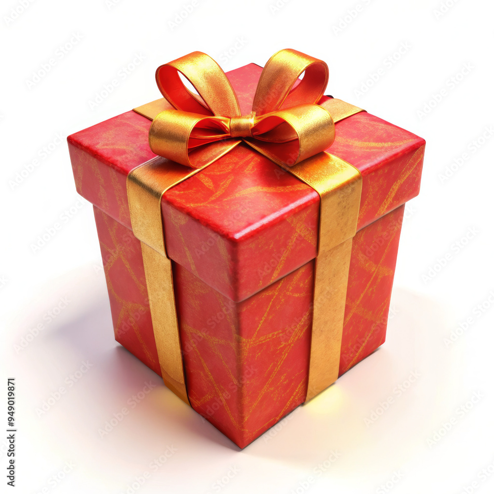 Fototapeta premium gift box isolated on white