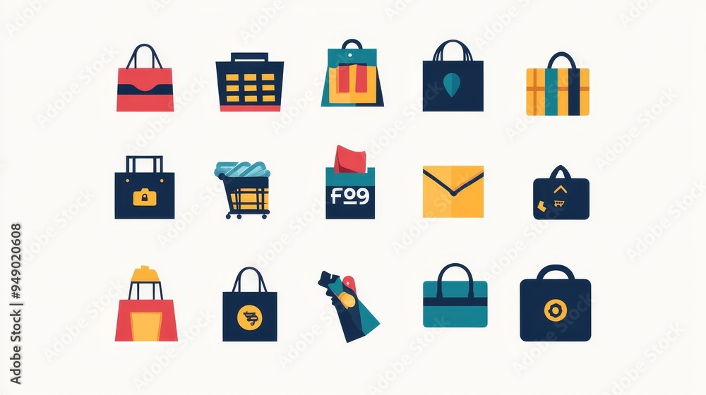 Shopping icon depicts the retail industry and buying goods. Shopping icon depicts the retail industry and buying goods.