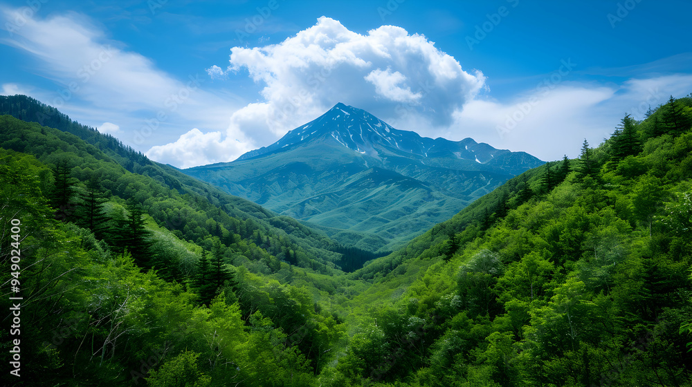 View Mountain Range With Trees The Foreg View Mountain Range With Trees The Foreg