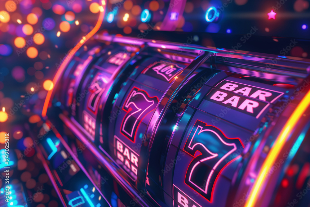 Fototapeta premium online slot game wallpaper, slots machine casino, jackpot fortune, lucky and rich theme, betting website wallpaper