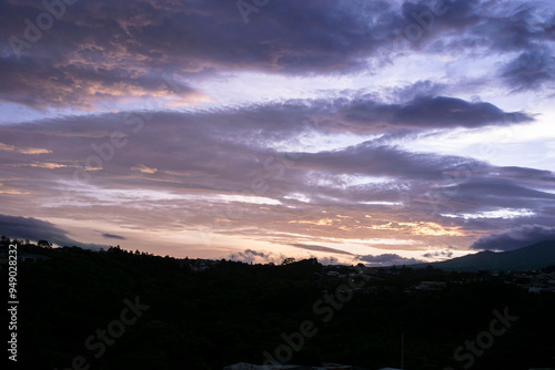beautiful sunset in san jose costa rica