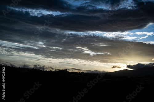 beautiful sunset in san jose costa rica