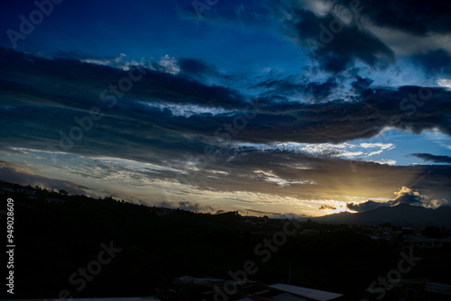beautiful sunset in san jose costa rica