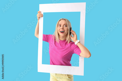 Young beautiful happy woman...