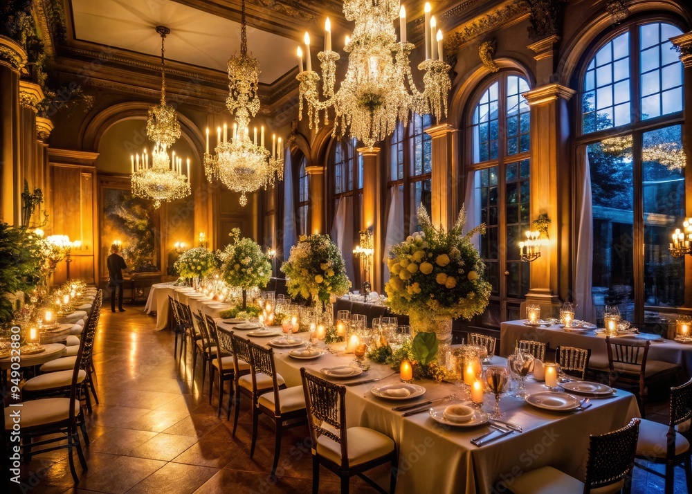 Fototapeta premium Elegant evening soiree sophisticated luxury