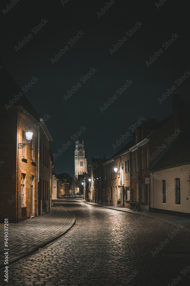 Fototapeta premium Brügge bei Nacht