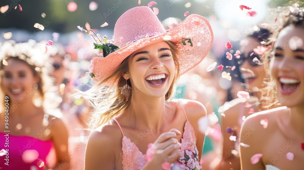 Fototapeta premium Melbourne Cup in Australia. horse racing