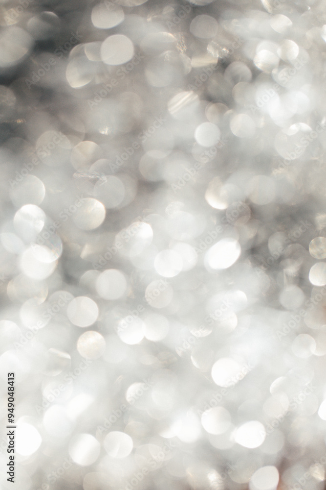 Obraz premium abstract silver metallic bokeh background