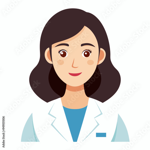 Professional Doctor icon vector illustration with stethoscope