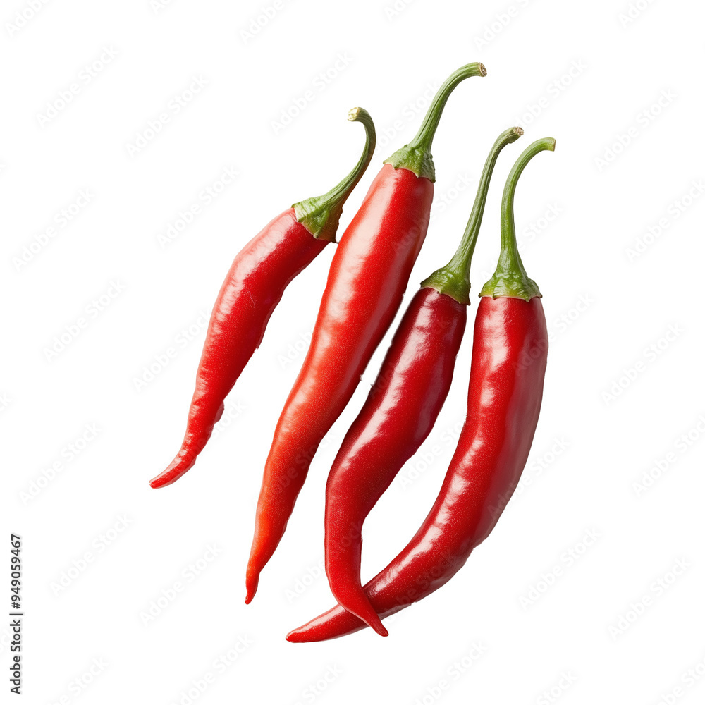 Fresh Cayenne Peppers, Well Ripe Red Color Extremely Spicy Chili Fresh Cayenne Peppers, Well Ripe Red Color Extremely Spicy Chili