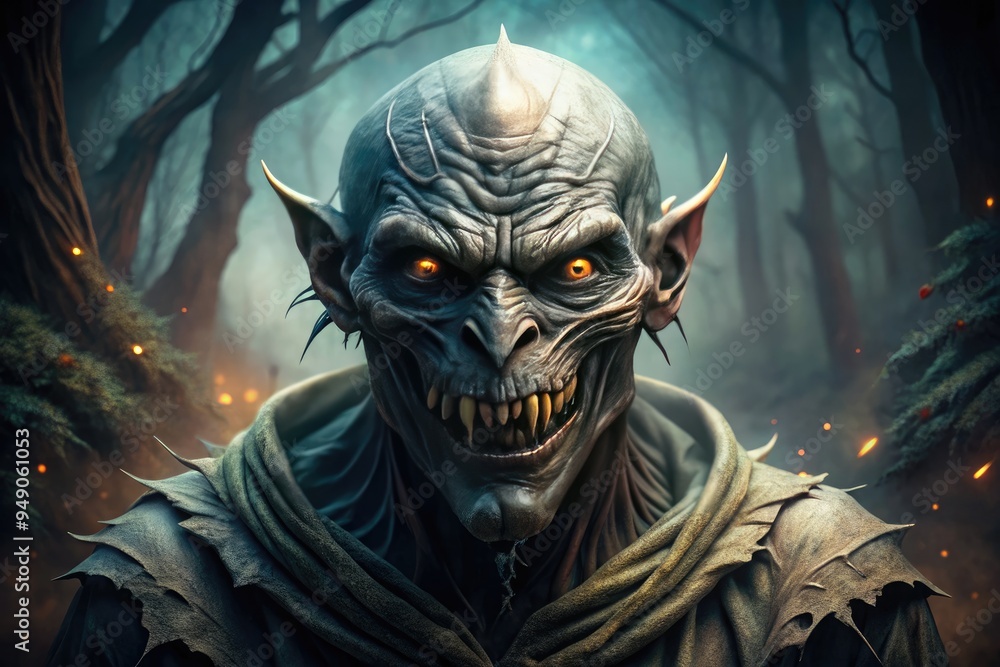 Obraz premium ghoul monster creature lurking in shadows