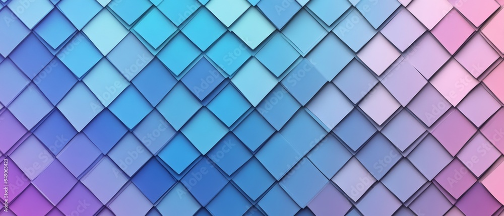 A blue and pink patterned background with squares of different colors A blue and pink patterned background with squares of different colors
