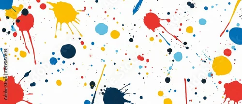 Panel kuchenny z motywem A colorful background with splatters of paint