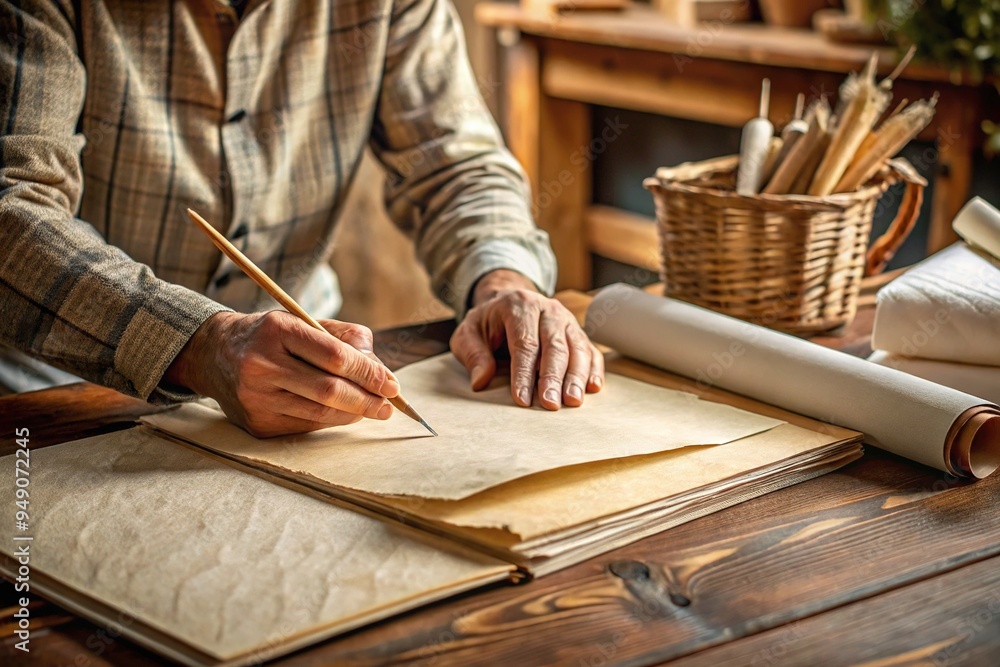 Handcrafted paper for artistic writing experience Handcrafted paper for artistic writing experience